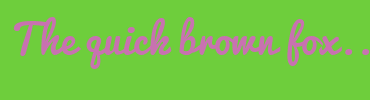 Image with Font Color C872B0 and Background Color 6ECE3C